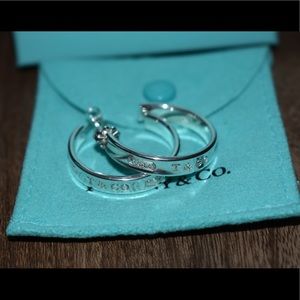 Tiffany & Co 1837 Hoop Earrings